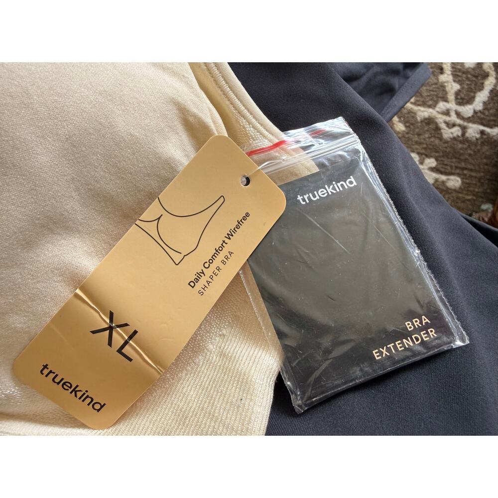 Truekind Daily Comfort Wireless Shaper Bra, Beige, Size XL, NEW with tags - Picture 4 of 6